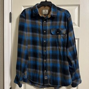 Legendary Whitetails Blue and Black Plaid Shirt